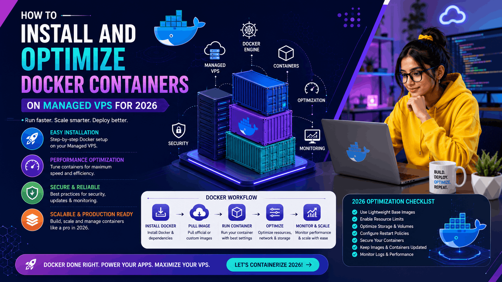 How to Install and Optimize Docker Containers on Managed VPS for 2026