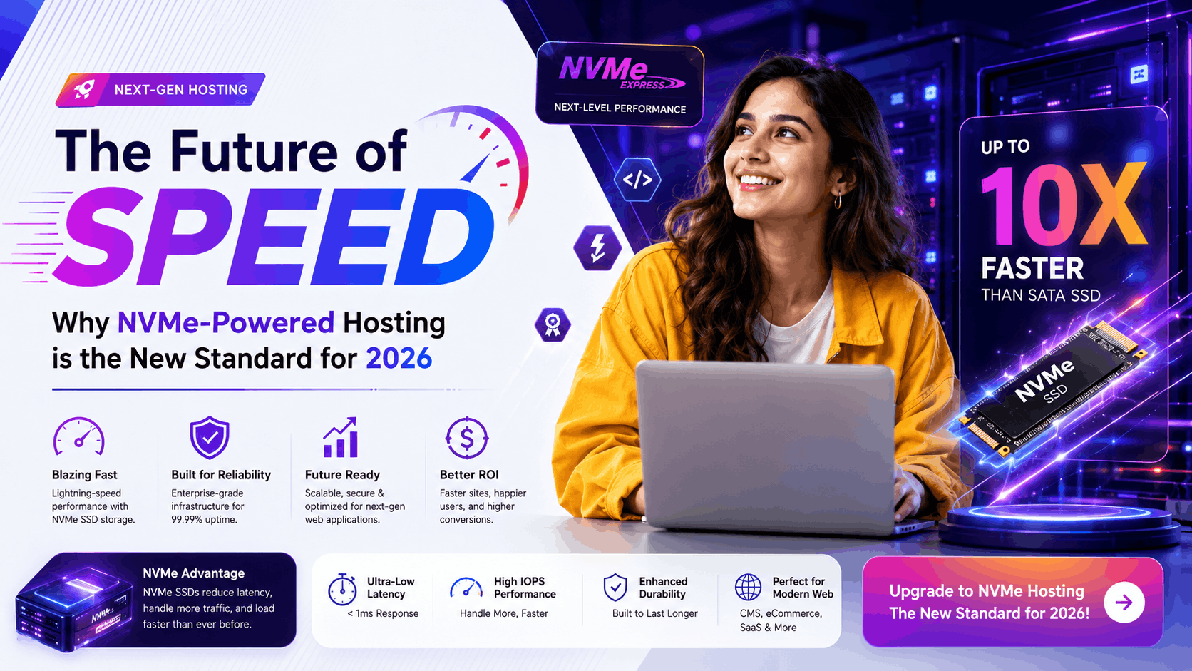 The Future of Speed: Why NVMe-Powered Hosting is the New Standard for 2026