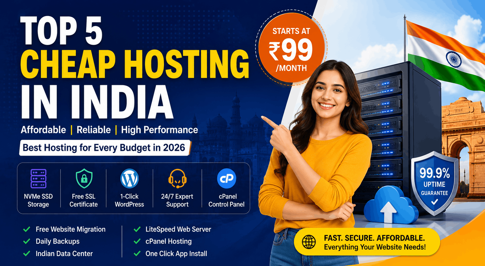 Top 5 Cheap Hosting Providers in India 2026