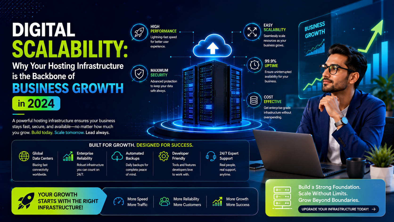 Digital Scalability: Why Your Hosting Infrastructure is the Backbone of Business Growth in 2024