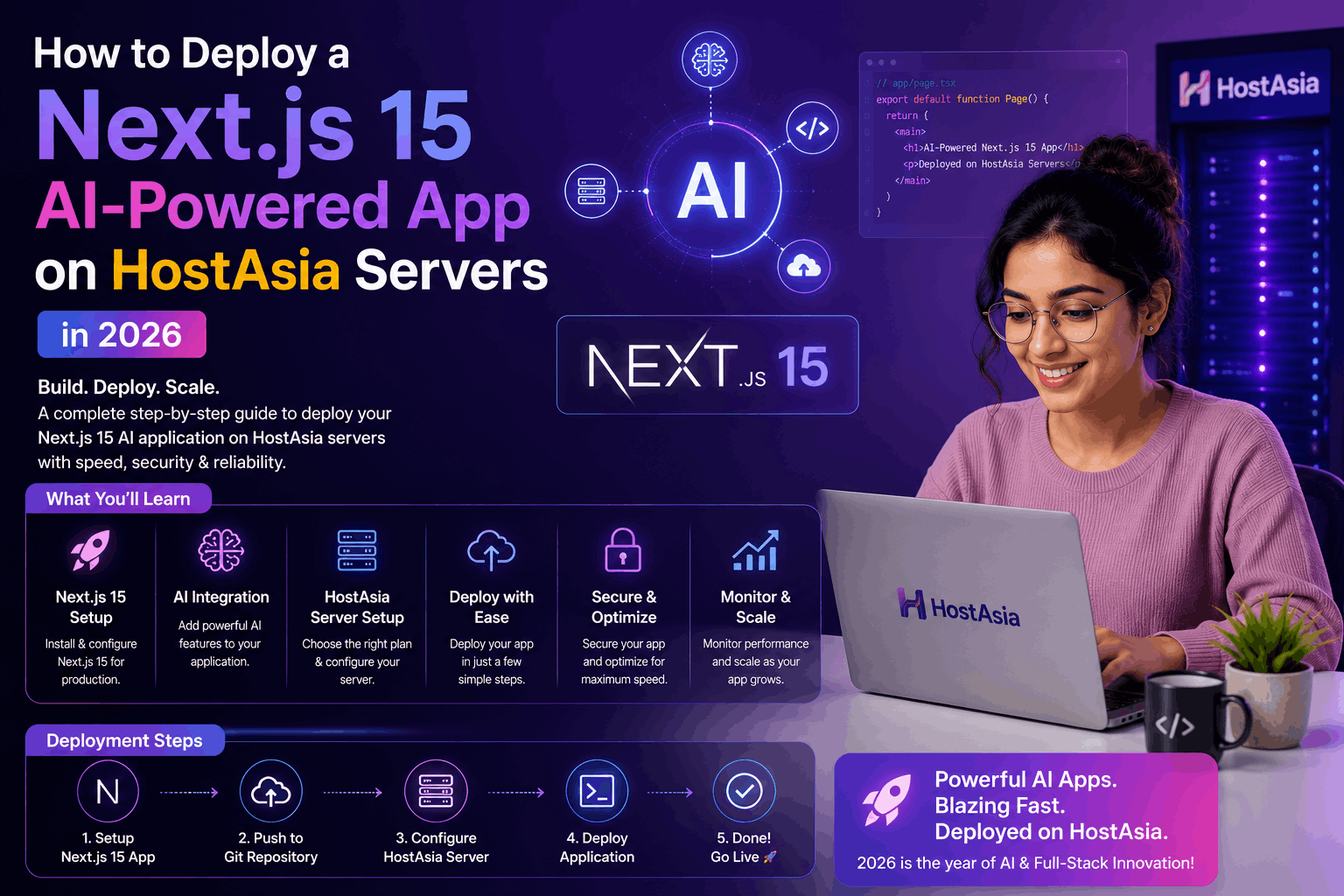 How to Deploy a Next.js 15 AI-Powered App on HostAsia Servers in 2026